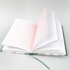 Notizbuch, Häuser, DIN A5, 160 Blatt kariert, Hardcover, hellgrün, Fadenheftung, handgefertigt Bild 4