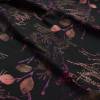 Baumwolljersey Nachtlaub Blätter auf schwarz Blätterregen limitierte Auflage Meterware nähen Kleider Geschenke Bild 3
