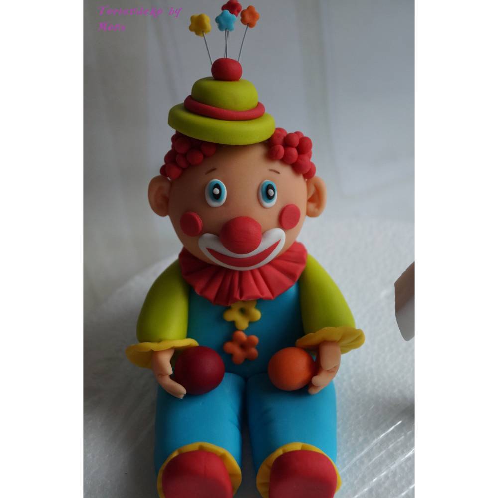 28 cm runder Tortenaufleger  Fototorte Zuckerbild  Karneval Clown 20 u 