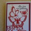 Glückwunschkarte zum Geburtstag Grußkarte Karte Schmetterlinge Schmetterlingskarte Geburtstagskarte Frau Geburtstag Bild 2