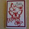 Glückwunschkarte zum Geburtstag Grußkarte Karte Schmetterlinge Schmetterlingskarte Geburtstagskarte Frau Geburtstag Bild 4