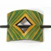 Haarspange / Lederhaarspange / Haarklammer aus Leder - mit Holzstab - Handgefertigt - Mittelalter Ethno Boho Hippie Goa Design Bild 3