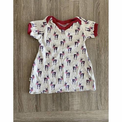 Ballonkleid Reh mit Mütze Gr. 80