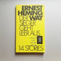 Taschenbuch, Roman, Ernest Hemingway, Der Sieger geht leer aus, 14 Stories, rororo, 1973 Bild 1