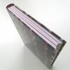 Notizbuch, DIN A5, gewebt, schwarz rot, handgefertigt, Unikat, 300 Seiten Bild 2