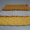 Waschlappen aus Baumwolle 3 Stück *gelb* von friess-design Bild 2