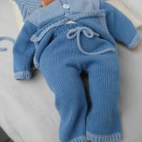 Babyset gestrickt Babykleidung Jäckchen und Hose aus Baumwolle für Jungen Größe 62 Bild 4