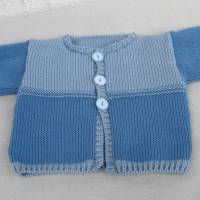 Babyset gestrickt Babykleidung Jäckchen und Hose aus Baumwolle für Jungen Größe 62 Bild 6