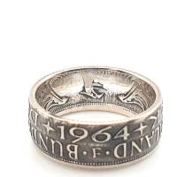 5 DM Ring aus Silbermünze "Heiermann" Bild 5