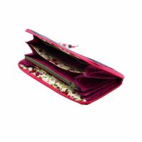 Damen-Geldbörse  " Ronja " - geräumiges Portemonnaie mit Jeans und Pink * Geldbeutel mit Reißverschluss Bild 9