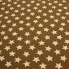 Baumwollstoff Jersey "weiße Sterne" auf braun / Taupe von littel darling Meterware nähen Hoody Mitwachshose Bild 2