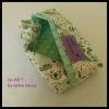 Taschentüchertasche "TaTüTa grün-weiß-rosa Blumen und Blätter" aus Baumwollstoff genäht, von he-ART by helen hesse Bild 3