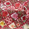 Rosenrot - Kuscheldecke für den Rosenliebhaber - Quilt - Patchwork - Rosen Patchworkdecke Decke Bild 1