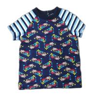 reduziert - T-Shirt Jungenshirt Raglanshirt Größe 98 - Superhunde blau bunt Bild 1