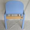 blauer Vintage Holzstuhl Hülsta Schalensitz Bild 7