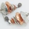 Regenbogenschüsselchen  - Ohrringe aus Sterlingsilber und Kupfer Bild 2