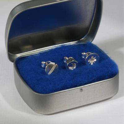 3er Männer-Ohrstecker SET  1,