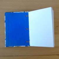 Notizbuch A7 - Ornamente blau weiß Gold // koptische Bindung // handgebunden // Blankobuch // Geschenk // Kladde Bild 5
