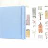Notizbuch, Häuser, DIN A5, aqua blau, 100 Blatt Fadenheftung Bild 2