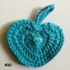 Schlüsselanhänger Taschenbaumler Geschenk Herz Einkauf-Chip mit Verzierung Bild 2