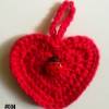 Schlüsselanhänger Taschenbaumler Geschenk Herz Einkauf-Chip mit Verzierung Bild 4