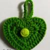 Schlüsselanhänger Taschenbaumler Geschenk Herz Einkauf-Chip mit Verzierung Bild 6