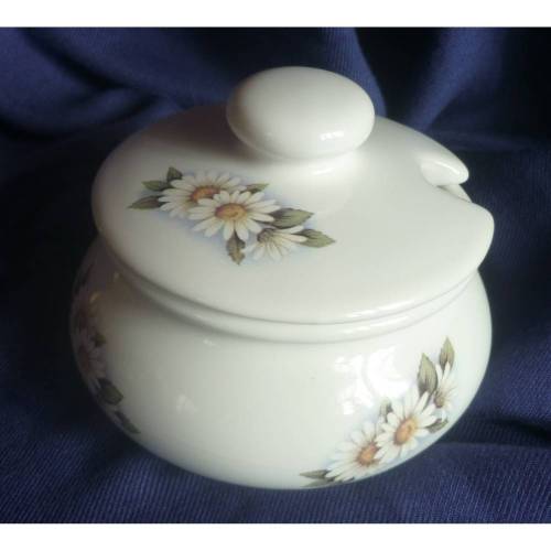 Marmeladendose,Zuckerdose, Gänseblümchen,Einzelstück