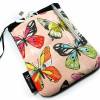 Tablet Hülle 7 / 8 Zoll Extrafach Tasche Reißverschluss Handarbeit Schmetterlinge Bild 2