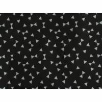 10,10 EUR/m Baumwolle Stoff Les Creatifs schwarz weiß / Dreiecke Ökotex Bild 1