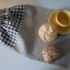 Brotbeutel "de luxe" Leinen beige/ braun mit Baumwollkordel von friess-design Bild 3