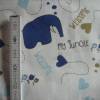 9,20 EUR/m Baumwolle Stoff süße Elefanten blau / hellblau auf weiß Bild 7