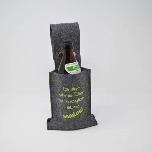 Flaschenhalter Bierflaschenholster aus Filz