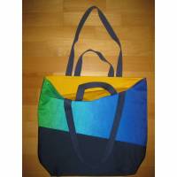 Stofftasche Farbverlauf aus Baumwolle mit vier Henkeln Bild 1