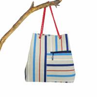 großer Shopper  "Leni" - maritimes Strand-Bag für deinen Urlaub oder deiner Freizeit * Einkaufstasche Bild 2
