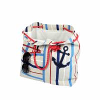 großer Shopper  "Leni" - maritimes Strand-Bag für deinen Urlaub oder deiner Freizeit * Einkaufstasche Bild 5