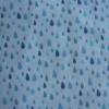 10,70 EUR/m Stoff Baumwolle retro Goutte / Regentropfen / Tropfen blau türkis auf weiß Bild 3