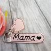 Schlüsselanhänger rosa Anhänger Mama Herz  Schlüsselanhänger Muttertag aus Kunstleder Bild 4