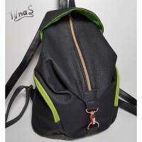 Rucksack Delari_Bag#1 in schwarz/grün Bild 1