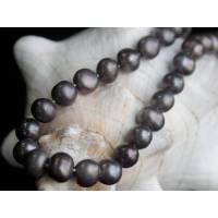 Perlenkette aus braunen echten Perlen, 10 mm, Schloß Gold 333, Geschenk für Frau, dezenter Perlenschmuck Bild 1