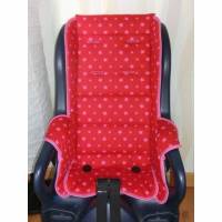 ERSATZBEZUG, AUFLAGE passend für Jockey Relax oder Comfort, Fahrradsitzbezug Sterne rosa rot aus Baumwolle Bild 1