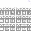 Bügelbild Flex Adventskalender Zahlen Paket Bild 3