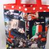 Retro Stofftasche Roller Italien Shopper Motorroller Bild 1