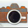 Mug Rug Kamera, der Becherteppich, MugRug 18,5 x 13 cm, Untersetzer zur  Kaffeepause, Photo, Kamera, DSLR Bild 7