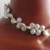 Weiße Perlenkette als Hochzeitsschmuck, eleganter Perlenschmuck Bild 5