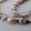 Lange Perlenkette aus lavendel Barockperlen, wunderbares Geschenk für Frauen Bild 2