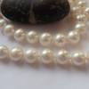 Perlenkette echte große runde weiße Perlen 8,5-9 mm zur Hochzeit Bild 2