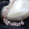 Perlenkette Perlencollier Brautschmuck rosa romantisch Kette dreireihig Rosenquarz Süsswasserperlen Perlenschmuck Bild 1