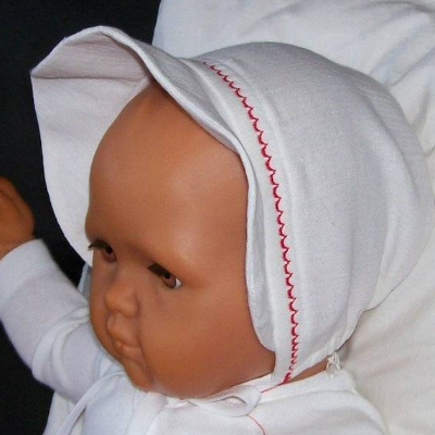 Babyhaube  Baby Bonnet, Baumwoll-Sonnenhut, Kinder-Sonnenhut, weißer Sonnenhut Baumwolle, Schute, Spitzen-Haube, Sommer-Mütze Baby