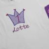 T-Shirt zum 1. Geburtstag Zahl mit Krone lila Bild 3