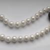 Perlenschmuck, elegantes Perlencollier 10,5 mm mit 925 Silber Kugelverschluß Bild 2